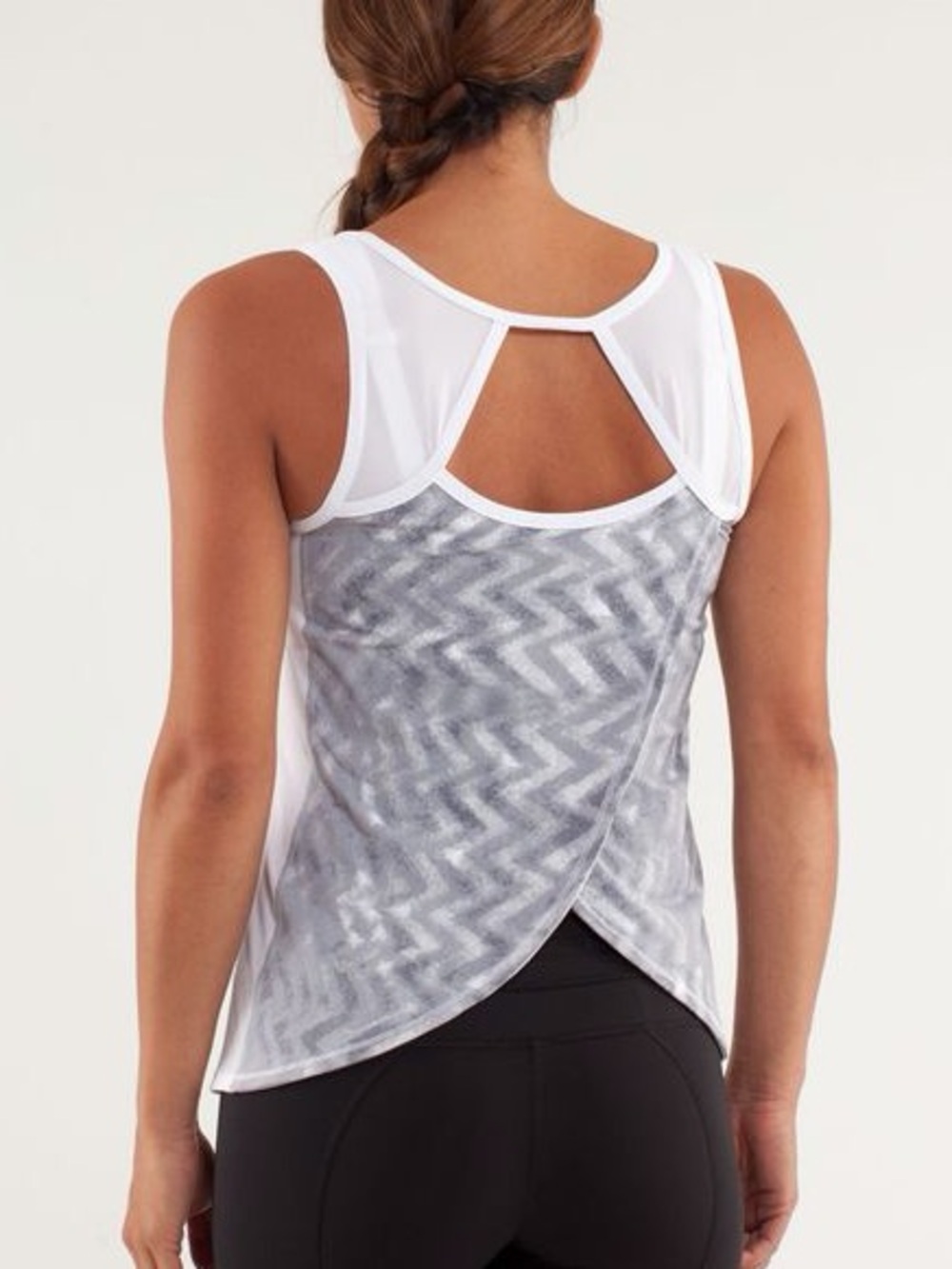 Lululemon Run: Speed Squad Tank - Blazer Fossil/White